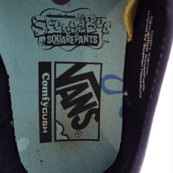 Vans X SpongeBob SquarePants ComfyCush Limited Ed. Unisex Size 6.5 / 8.0 Women - Picture 8 of 12